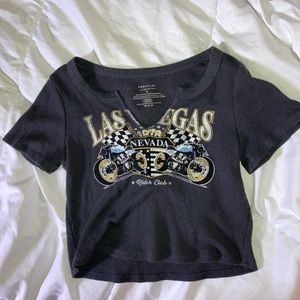 Las Vegas racing cropped tee